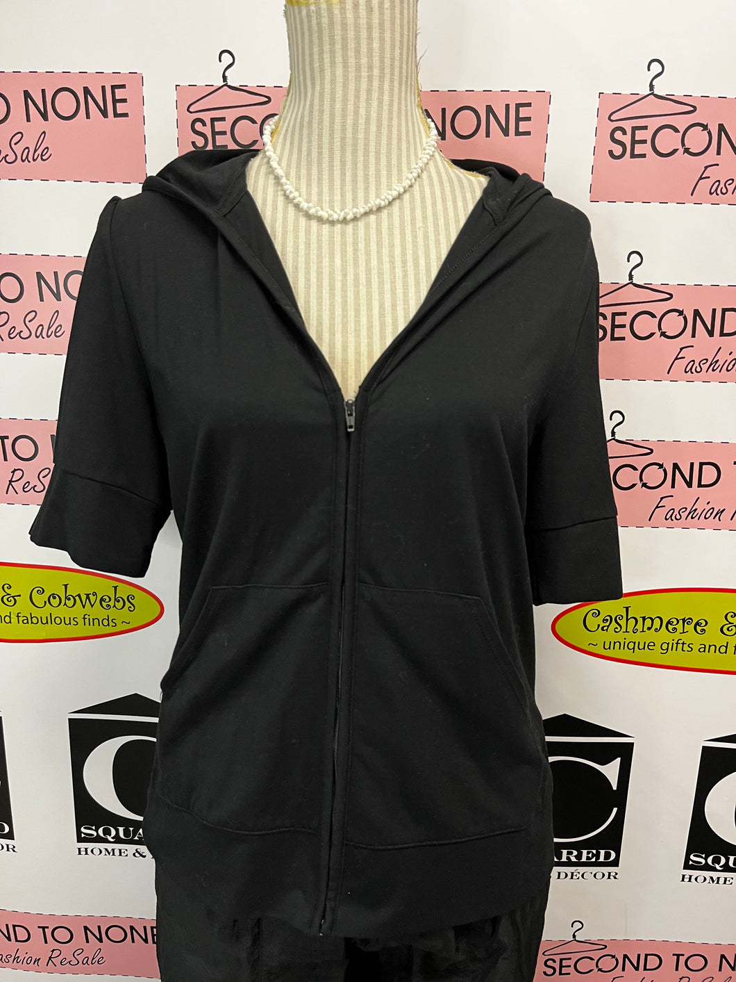 Half Sleeve Zip Hoodie (Size M)