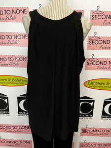 Beaded Neck Flowy Tank (Size 1X)