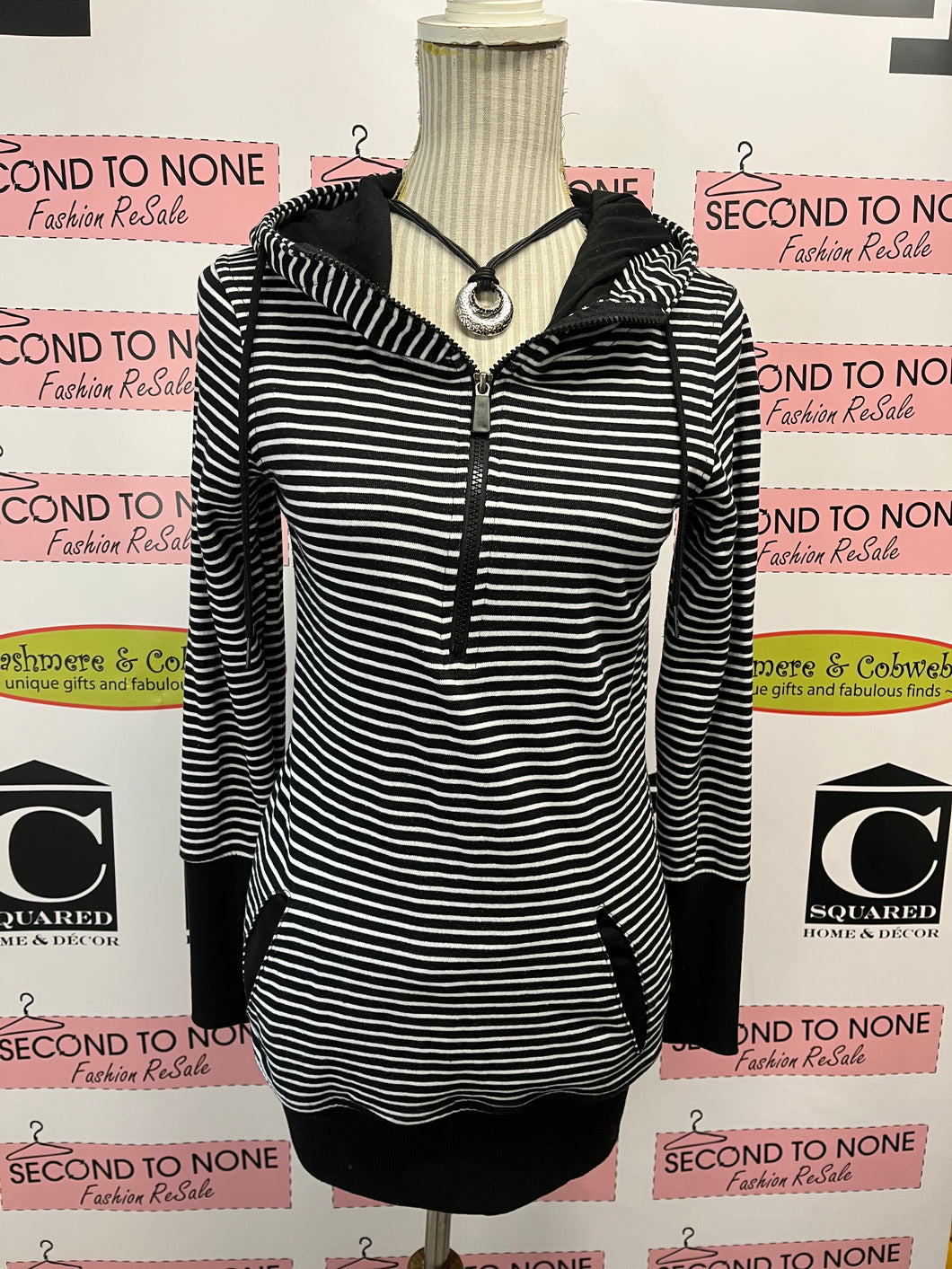 Striped Hooded Tunic (Size M)