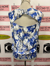 Charger l'image dans la galerie, Printed Open Back Sleeveless Blouse (Size L)
