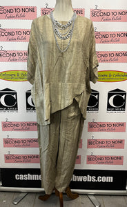 Linen-Blend Relaxed Pants (2 Colors)
