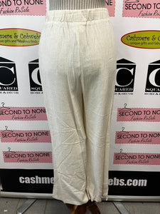 Linen-Blend Natural Pants (Only 2 Left!)