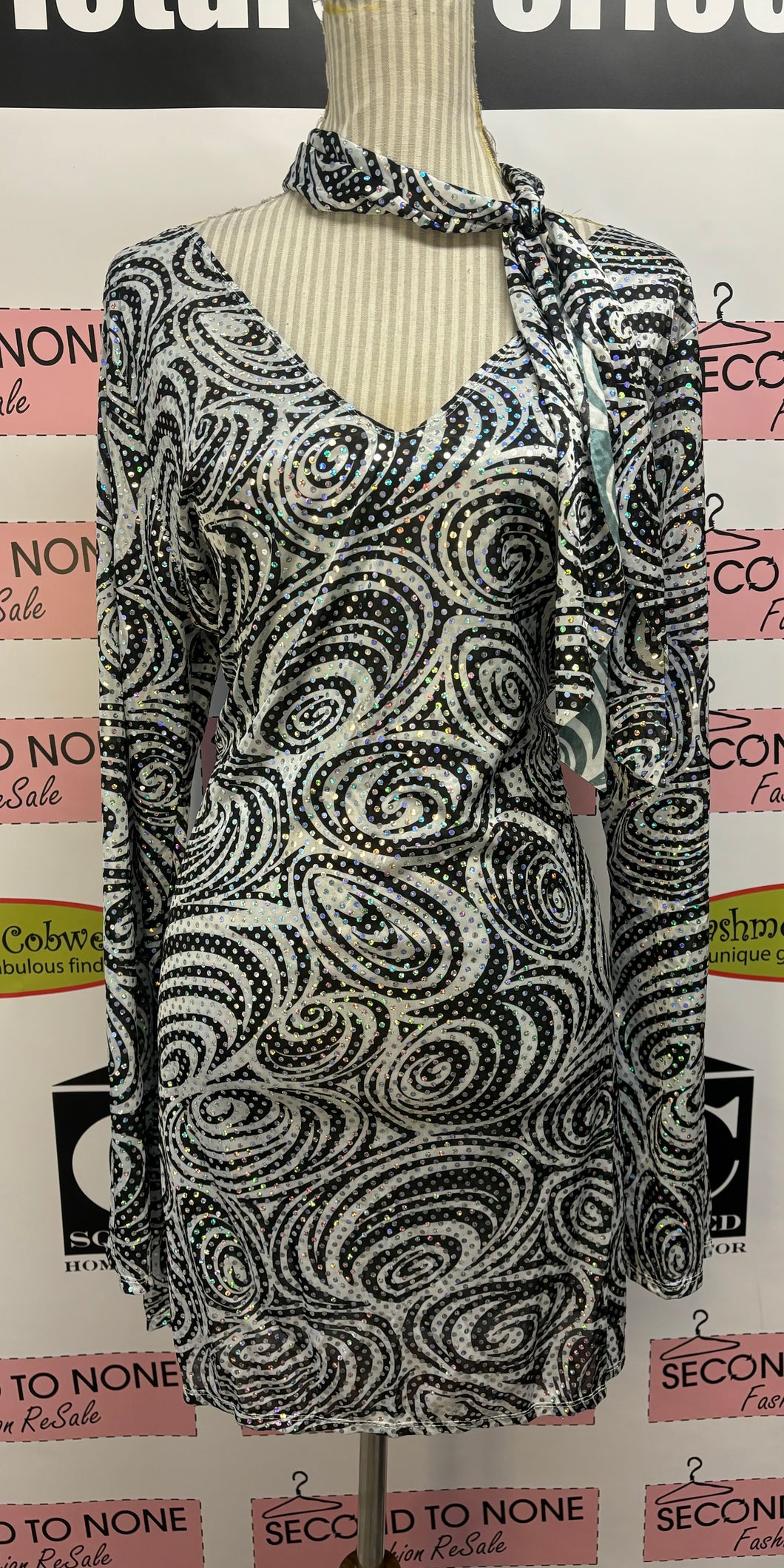 California Costume Sequin Disco Dress (Plus One Size)