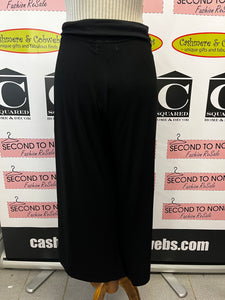 Cropped Wide-Leg Jersey Pant