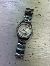 Load image into Gallery viewer, Betsy Johnson Multi Colour Number Rhinestone Watch
