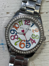 Load image into Gallery viewer, Betsy Johnson Multi Colour Number Rhinestone Watch
