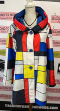 Load image into Gallery viewer, Art Deco Pleated Reversible Swing Coat (Size L)
