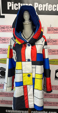 Load image into Gallery viewer, Art Deco Pleated Reversible Swing Coat (Size L)
