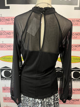 Cargar imagen en el visor de la galería, Black Sheer Busier Fooler Blouse (Size XL)
