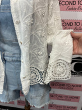 Load image into Gallery viewer, White Boho Lace Overshirt (Size M)
