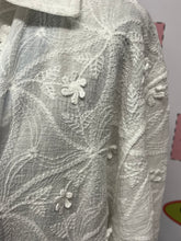 Load image into Gallery viewer, White Boho Lace Overshirt (Size M)
