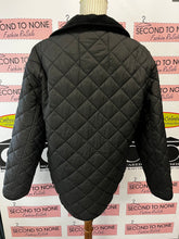 Charger l'image dans la galerie, Stradivarius Black Quilted Barn Coat (Size L)
