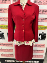 Load image into Gallery viewer, Red 2-Piece Skirt/Jacket Set (Size 14P)
