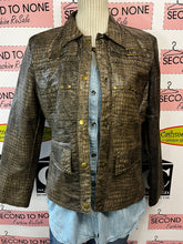 Charger l'image dans la galerie, Faux Reptile Skin Edgy Jacket (Size M)

