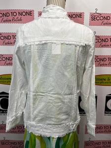 Linen-Blend Frayed Edge Jackets (Only Black Left!)