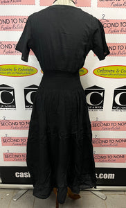 100% Cotton Black BOHO Dress