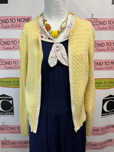 Charger l'image dans la galerie, Tommy Hilfiger Butter Yellow Zip Cardigan (Size L)
