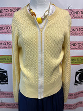 Charger l'image dans la galerie, Tommy Hilfiger Butter Yellow Zip Cardigan (Size L)
