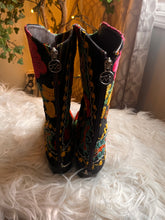 Load image into Gallery viewer, Colorful Embroidered Suede Boots (Size 9)
