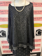 Load image into Gallery viewer, Sheer &amp; Sparkly Batwing Top Over Tank (Size 1X)

