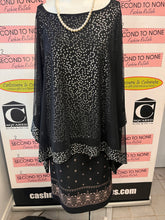 Load image into Gallery viewer, Sheer &amp; Sparkly Batwing Top Over Tank (Size 1X)
