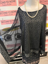 Load image into Gallery viewer, Sheer &amp; Sparkly Batwing Top Over Tank (Size 1X)
