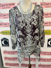 Load image into Gallery viewer, Style &amp; Co. Purple-Print Top (Size M)
