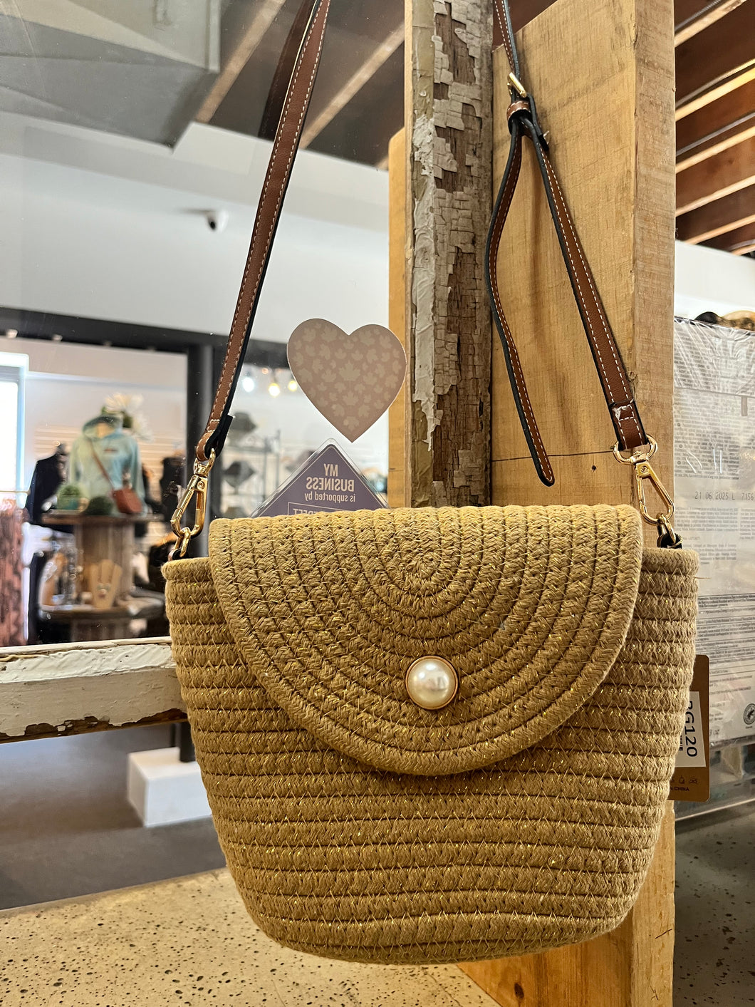Gold Sparkle Crossbody Bag (Only 1 Left!)