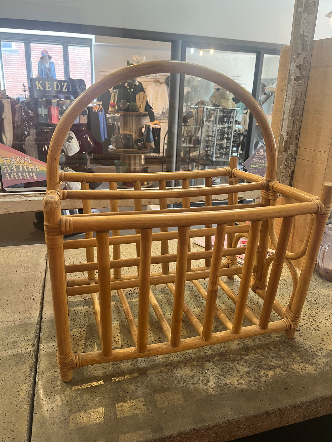 Rattan Magazine Holder