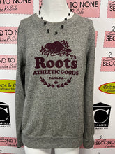 Load image into Gallery viewer, Roots Burgundy Logo Crewneck Sweater (Size M)
