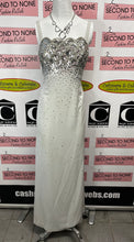 Load image into Gallery viewer, Ice Grey Formal Dress &amp; Bolero Set (Size 8)
