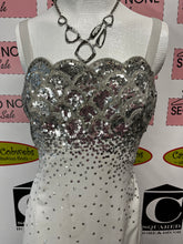 Load image into Gallery viewer, Ice Grey Formal Dress &amp; Bolero Set (Size 8)
