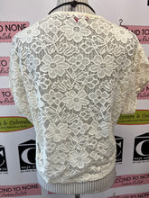 Load image into Gallery viewer, Guess Short-Sleeve Lace Top (Size S)
