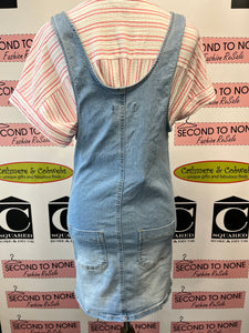 Denim Romper Dress (Size S)