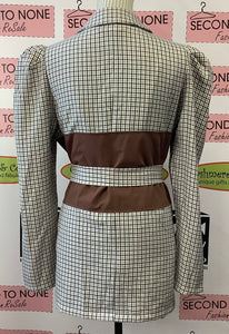 Caramel Plaid Blazer (M)