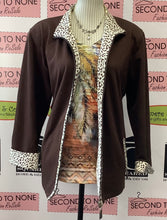 Load image into Gallery viewer, ALIA Cheetah Flare Jacket (Size L)
