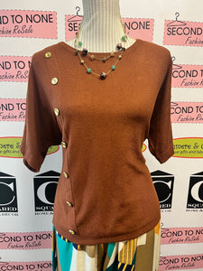 Cleo Button-Detail Sweater (Size M)