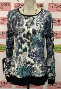 Mixed Animal Print Top (M)