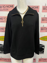 Load image into Gallery viewer, 1/2 Zip-Front Sweatshirt-Style Top (2 Colors)
