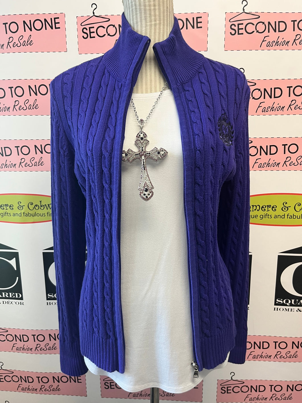 Ralph Lauren 100% Cotton Cardigan (Size L)