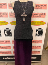Load image into Gallery viewer, Vintage All-Over Bling Shell with Beaded Fringe Hem (Size S)
