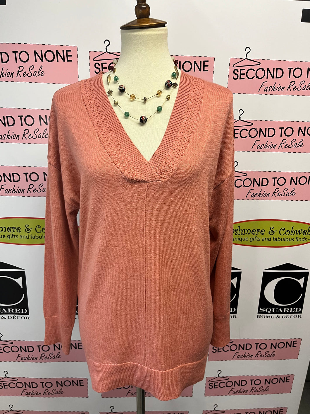 Basic V-Neck Sweater (Size L)