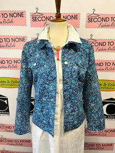 FDJ Printed Denim Jacket (Size L)