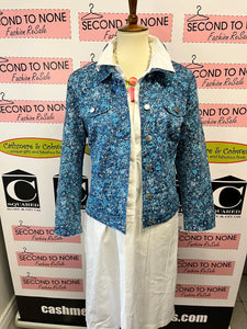 Chico's White Cotton-Blend Dress (Size 8/10)