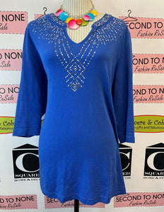 Cruisewear & Company Blue Bling Top (XXXL)