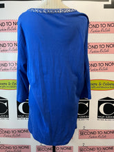 Load image into Gallery viewer, Cruisewear &amp; Company Blue Bling Top (XXXL)
