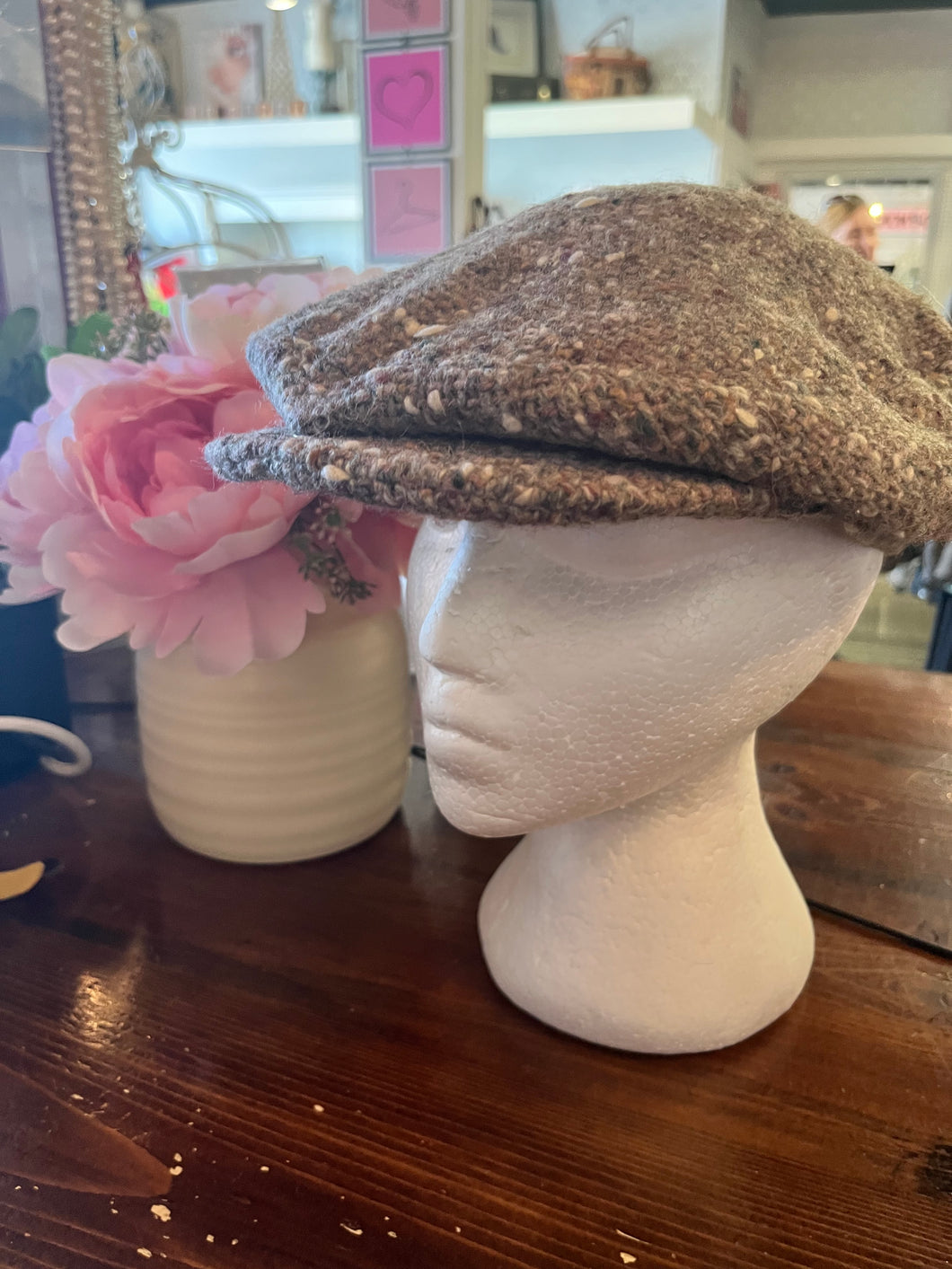 Authentic Vintage Irish Tweed Driving Cap (Unisex)