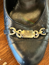 Load image into Gallery viewer, Authentic Vintage Gucci Double-GG Embossed Heels (Size 6)
