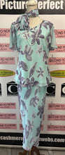 Charger l'image dans la galerie, Jacques Vert 3PC Blue &amp; Purple Skirt Set (Size 16)
