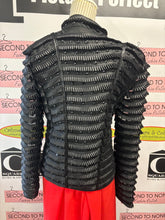 Cargar imagen en el visor de la galería, Today’s Designer Black Fringe Jacket (Size 10)
